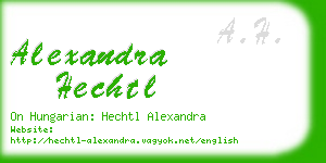 alexandra hechtl business card